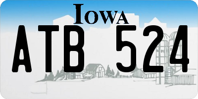 IA license plate ATB524