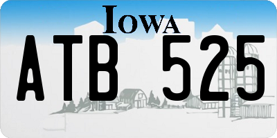IA license plate ATB525