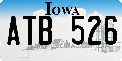 IA license plate ATB526