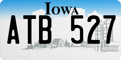 IA license plate ATB527