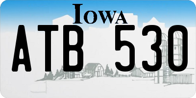 IA license plate ATB530