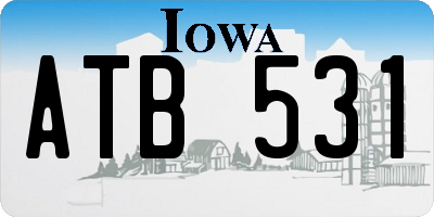 IA license plate ATB531