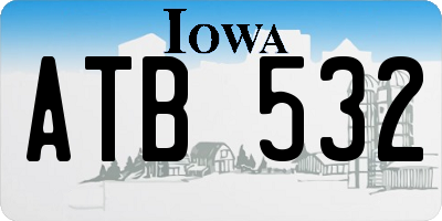 IA license plate ATB532