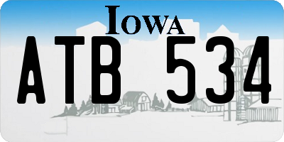IA license plate ATB534