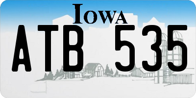 IA license plate ATB535