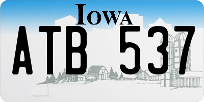 IA license plate ATB537