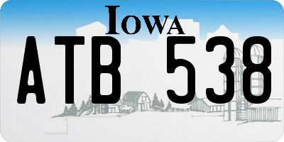 IA license plate ATB538