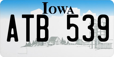 IA license plate ATB539
