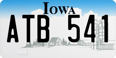 IA license plate ATB541