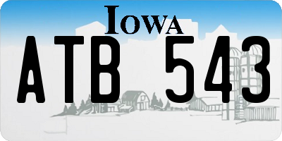 IA license plate ATB543