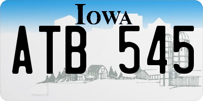 IA license plate ATB545