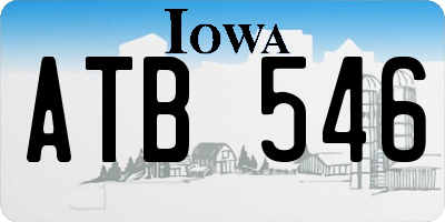 IA license plate ATB546