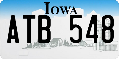 IA license plate ATB548