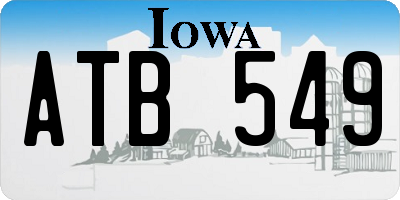 IA license plate ATB549