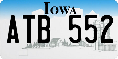 IA license plate ATB552
