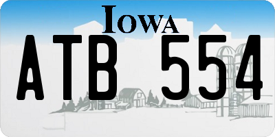 IA license plate ATB554