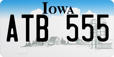 IA license plate ATB555