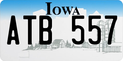 IA license plate ATB557