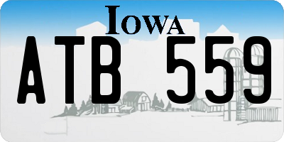 IA license plate ATB559