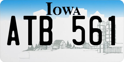 IA license plate ATB561
