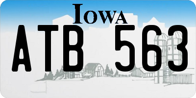 IA license plate ATB563
