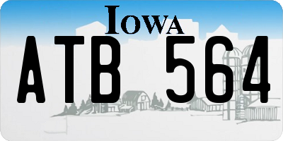 IA license plate ATB564