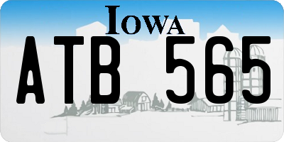 IA license plate ATB565