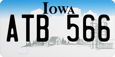IA license plate ATB566