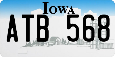 IA license plate ATB568