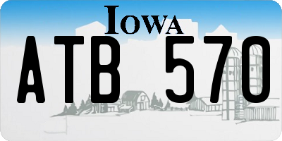 IA license plate ATB570