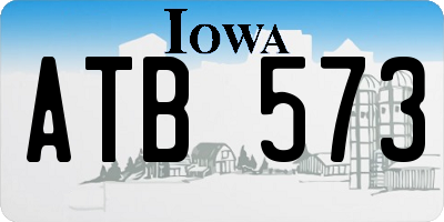 IA license plate ATB573
