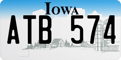 IA license plate ATB574