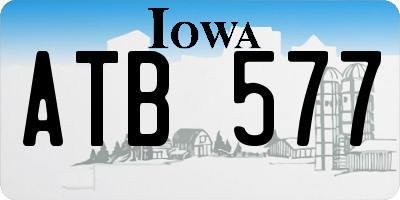 IA license plate ATB577