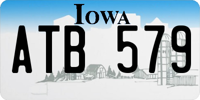 IA license plate ATB579