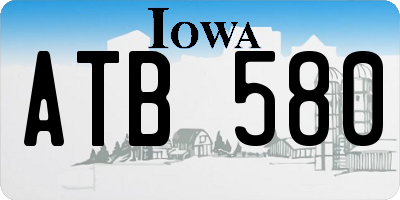 IA license plate ATB580
