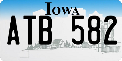 IA license plate ATB582