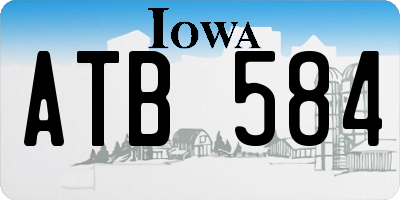 IA license plate ATB584