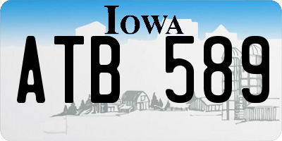 IA license plate ATB589