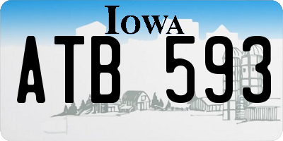 IA license plate ATB593