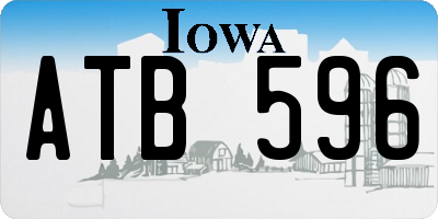 IA license plate ATB596