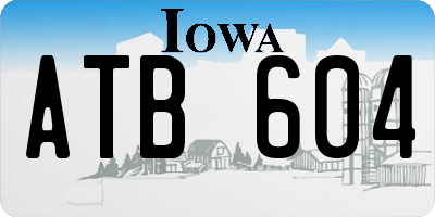 IA license plate ATB604