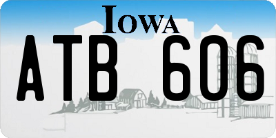 IA license plate ATB606