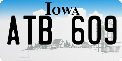 IA license plate ATB609