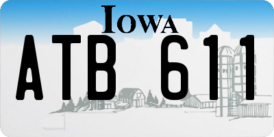 IA license plate ATB611