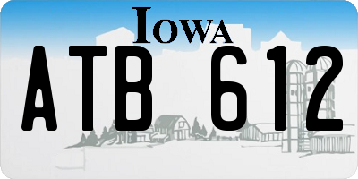 IA license plate ATB612