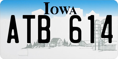 IA license plate ATB614