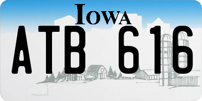 IA license plate ATB616