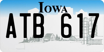 IA license plate ATB617