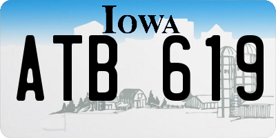 IA license plate ATB619