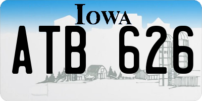 IA license plate ATB626